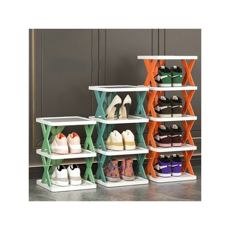 foto del prodotto topolenashop scarpiera salvaspazio portaoggetti modulare salvaspazio 4 ripiani 50 x 26 x 24cm