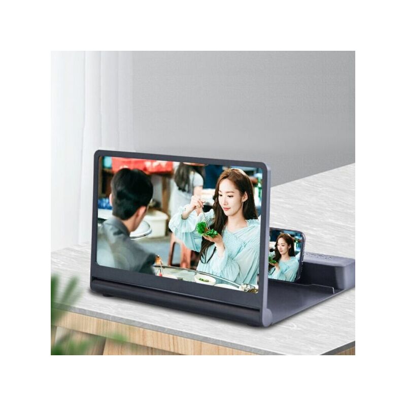foto del prodotto topolenashop schermo di ingrandimento cellulare smartphone bluetooth altoparlanti lente 12 