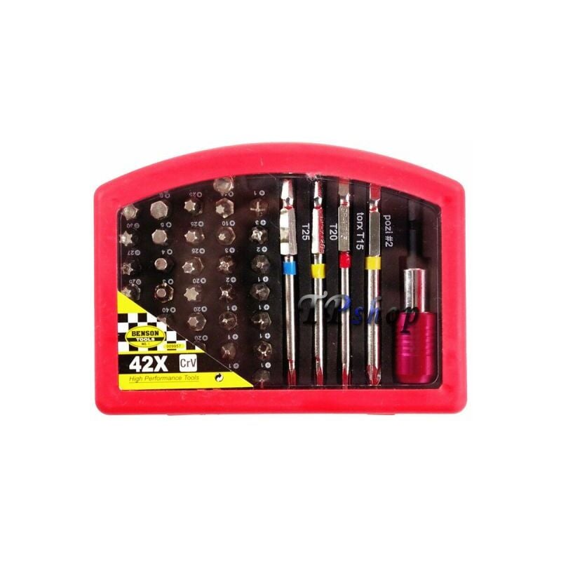 foto del prodotto topolenashop set 42 in 1 punte di precisione cacciaviti torx intercambiabili per avvitatore