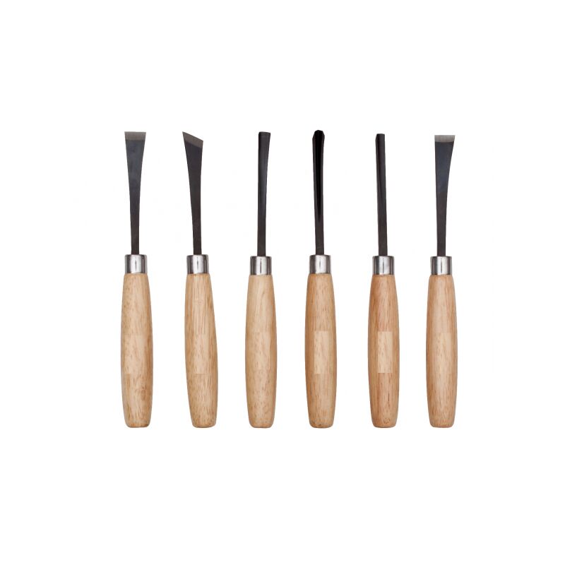 foto del prodotto topolenashop set 6 scalpelli per legno scalpelli sgorbie set 6 pezzi utensili legno 381021