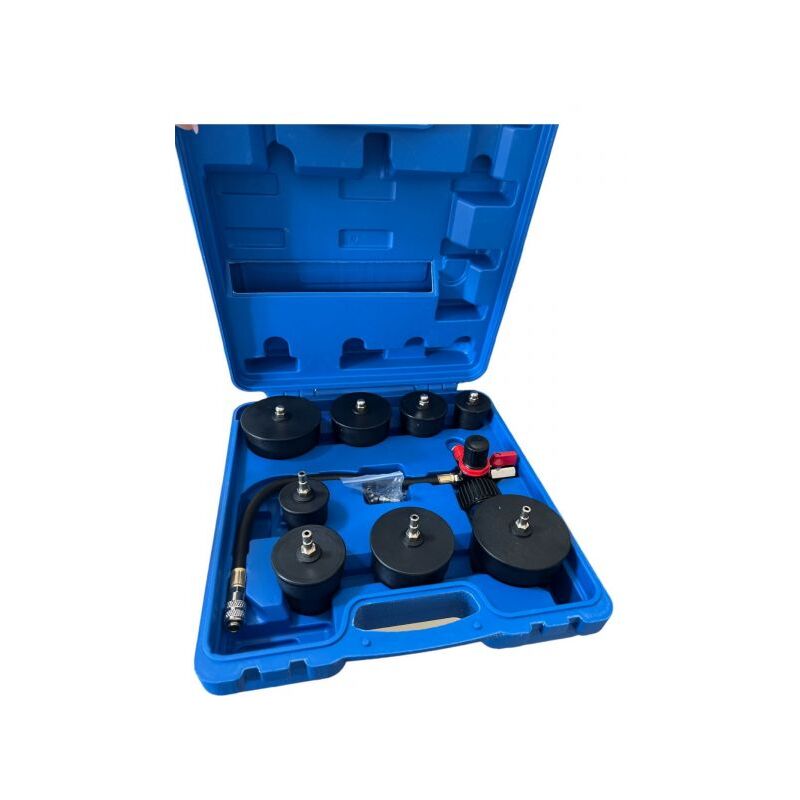 foto del prodotto topolenashop set 9pz tester pressione turbocompressore e sistema di raffreddamento manometro