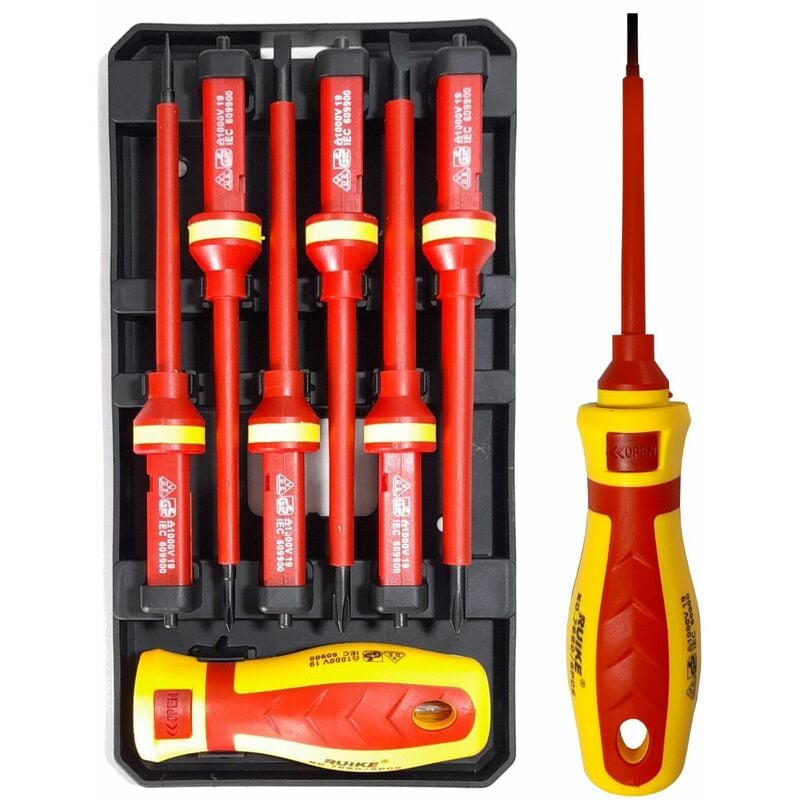foto del prodotto topolenashop set cacciaviti giraviti per elettricista cacciavite isolati isolato 6pz 07283