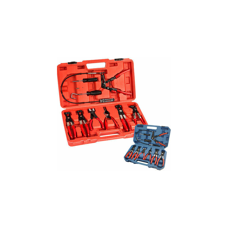 foto del prodotto topolenashop set kit di 9 pinze per fascette morsetti auto smonta fascette auto