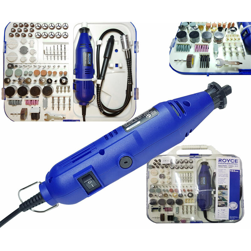 foto del prodotto topolenashop smerigliatrice mini trapano fresa drimmel di precisione 330w 163 accessori m