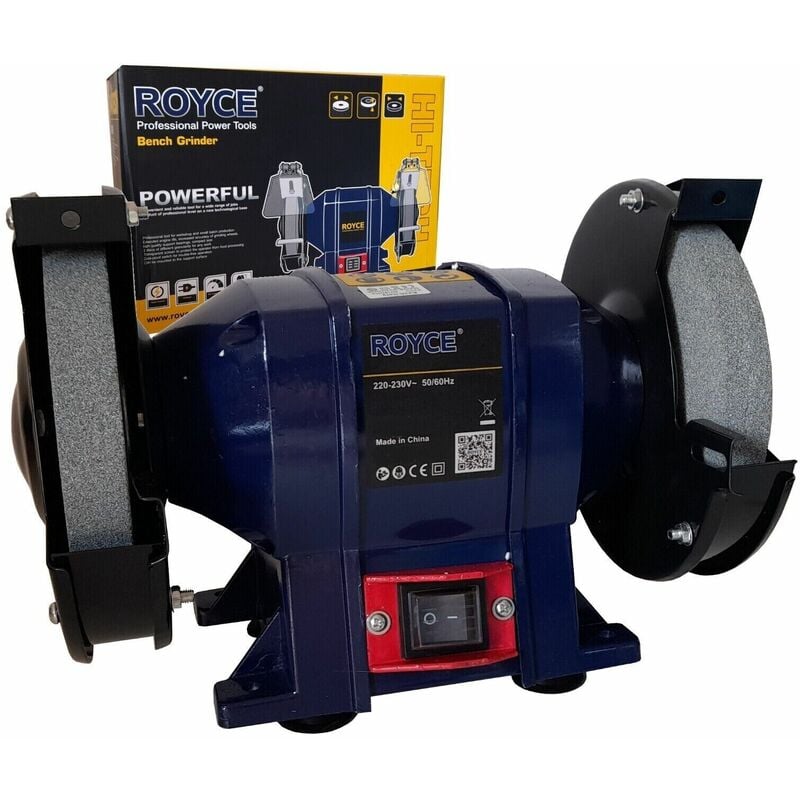 foto del prodotto topolenashop smerigliatrice mola da banco 150w 2 dischi 2 pietre 125mm professionale rbg 125