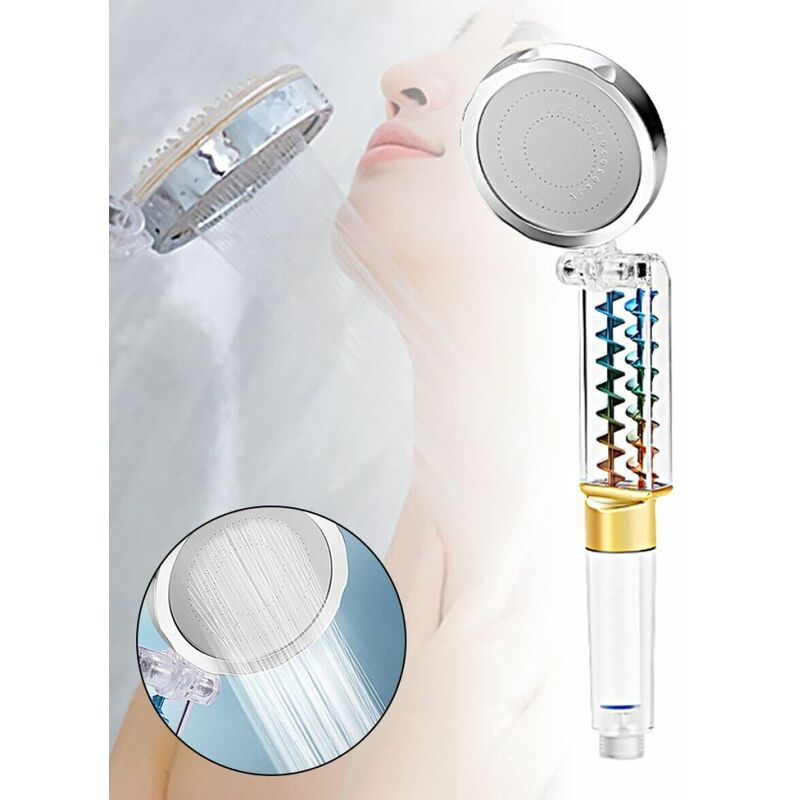foto del prodotto topolenashop soffione doccia con ventola doppio lato alta pressione doccetta 82211