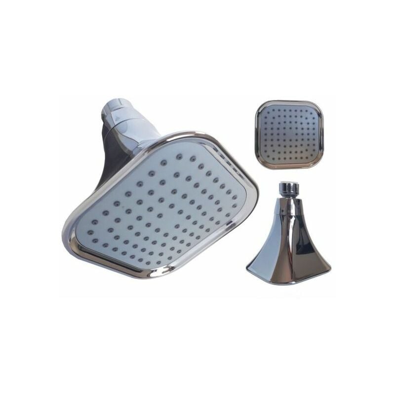 foto del prodotto topolenashop soffione doccia quadrato orientabile pioggia bagno moderno 10 x 10 cm art. 59216