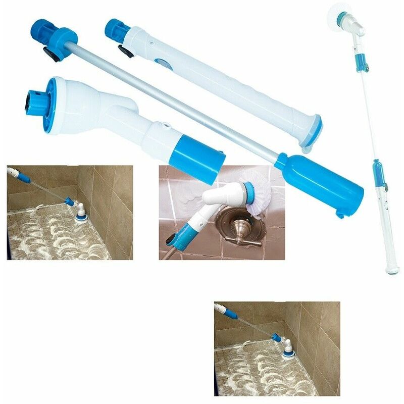 foto del prodotto topolenashop spazzolone spazzola rotante cordless ricaricabile per pulizia piastrelle bagno