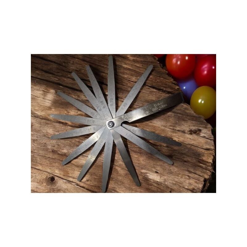 foto del prodotto topolenashop spessimetro valvole di precisione 13 lame strumento misura imperiale 0,05 a 1,0