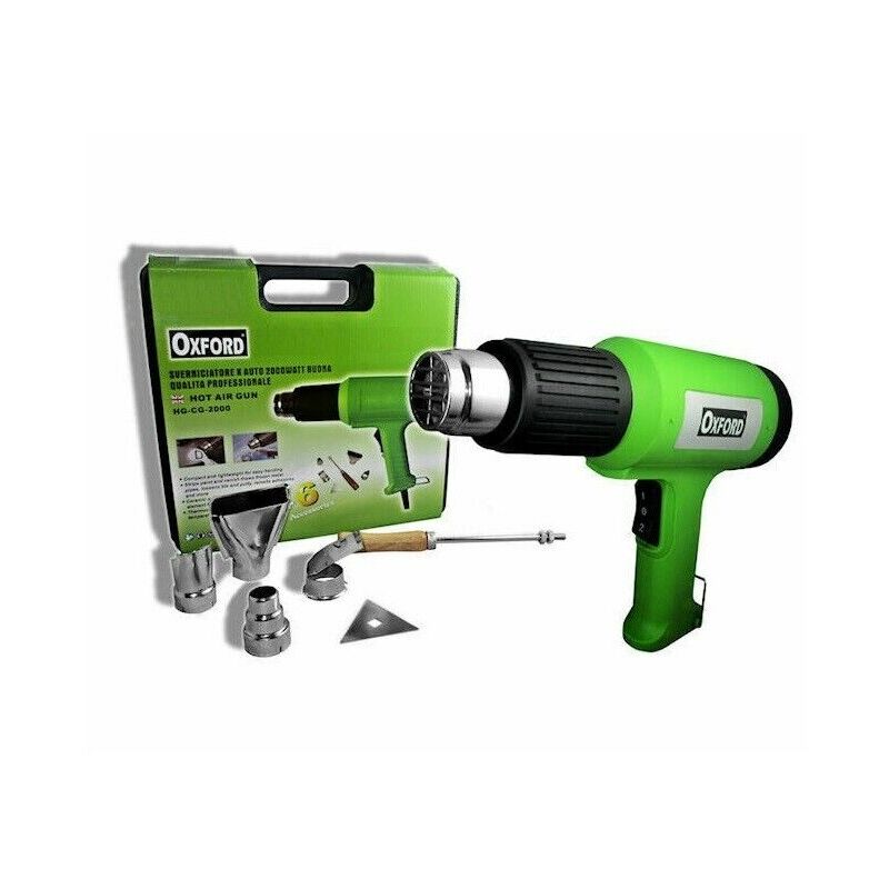 foto del prodotto topolenashop sverniciatore pistola termica 2000w aria calda 300 500 gradi 6 accessori oxf
