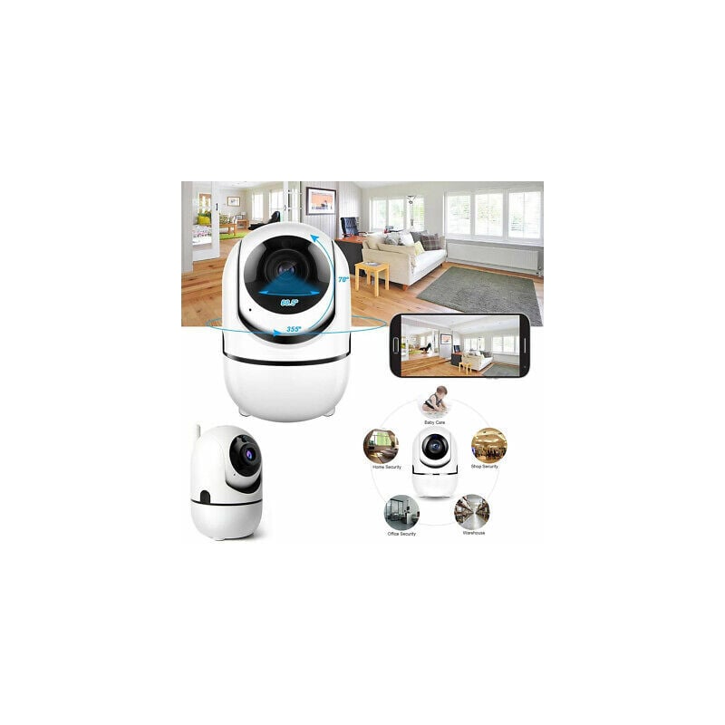 foto del prodotto topolenashop telecamera ip cam camera hd 720p wireless led ir tf motorizzata wifi rete v380