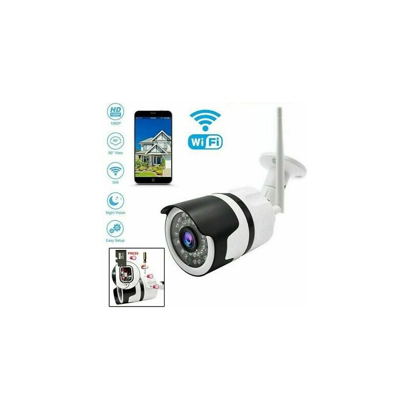 foto del prodotto topolenashop - telecamera ip camera hd wireless led irinfrarossi ipcam tf 36 led esterno