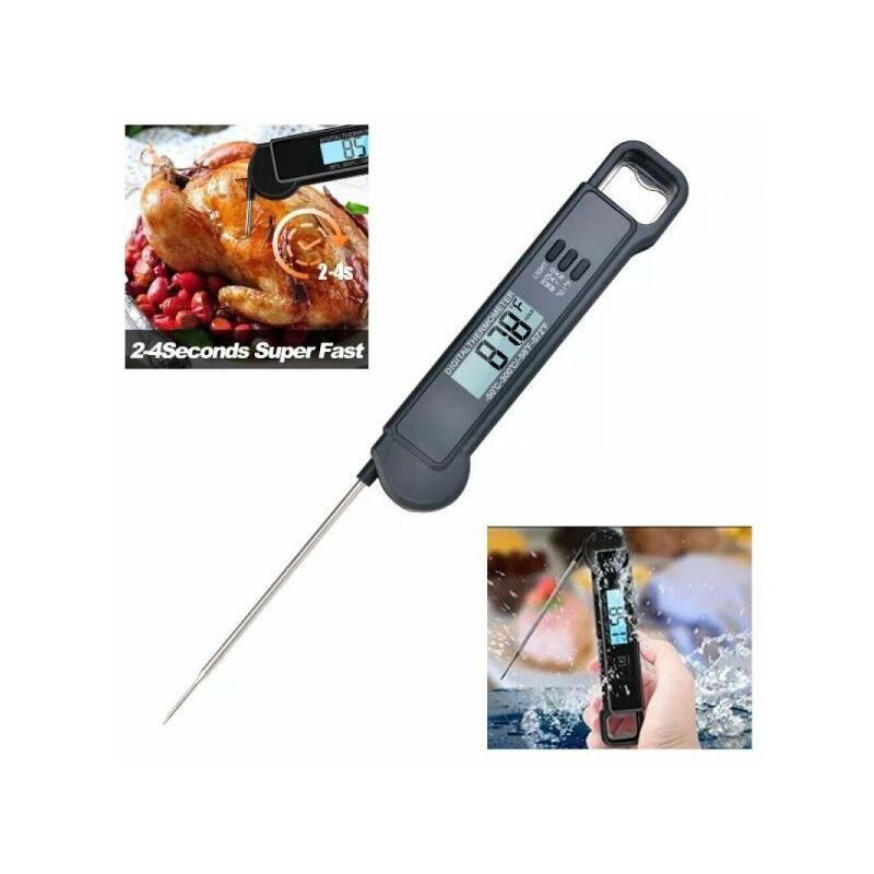 foto del prodotto topolenashop termometro da cucina digitale con sonda alimenti bevande 50 a 300 c tp 660