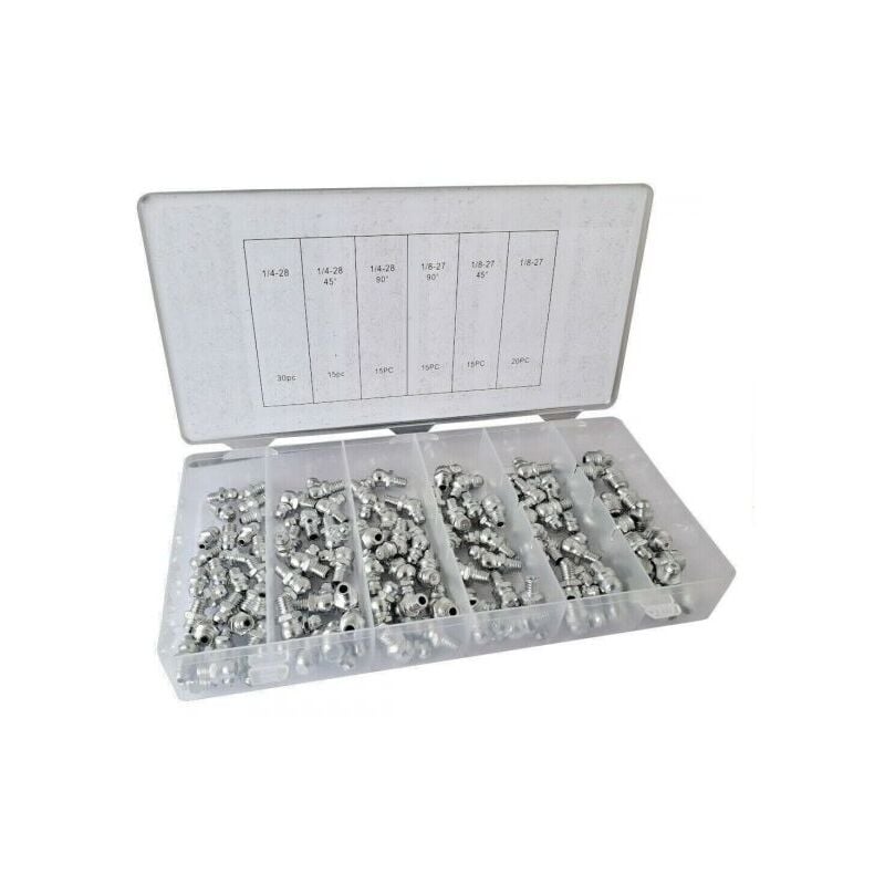 foto del prodotto topolenashop testine ingrassatori 110 pz ingrassatore trattore camion pala meccanica 6 misure