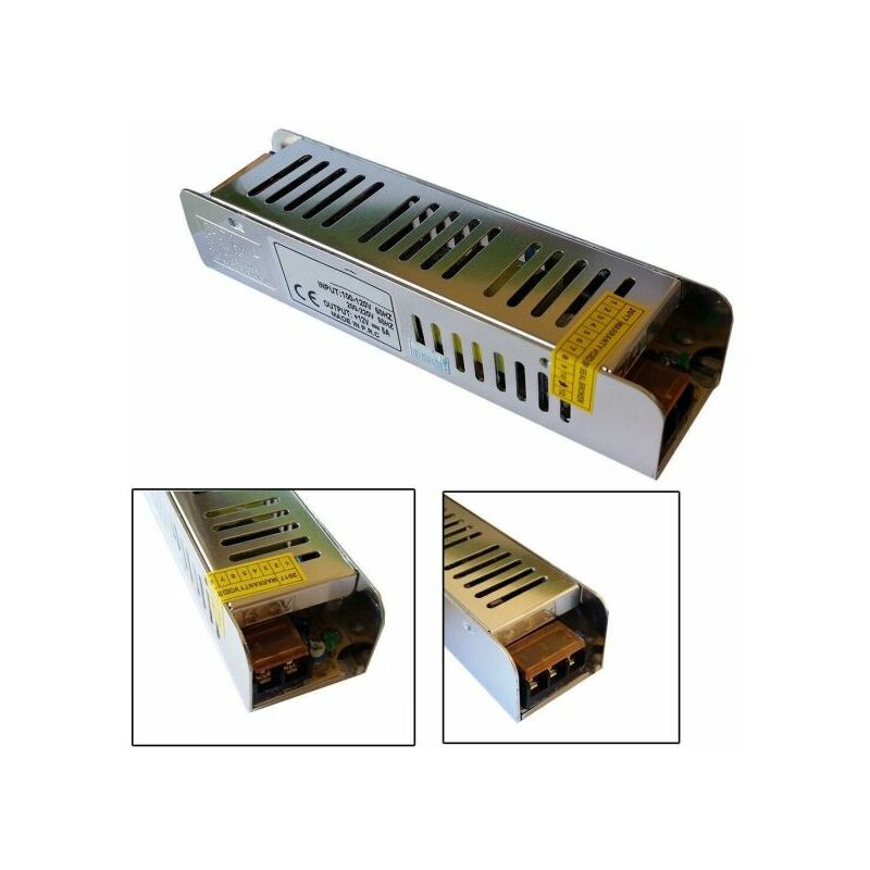 foto del prodotto topolenashop trasformatore alimentatore stabilizzato slim 220v 12v 5a 60w trimmer 5a 12v