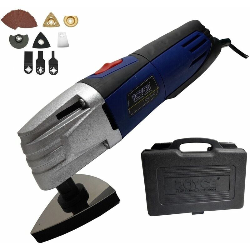 foto del prodotto topolenashop utensile oscillante multifunzione 260w accessori taglio levigatura rom 260