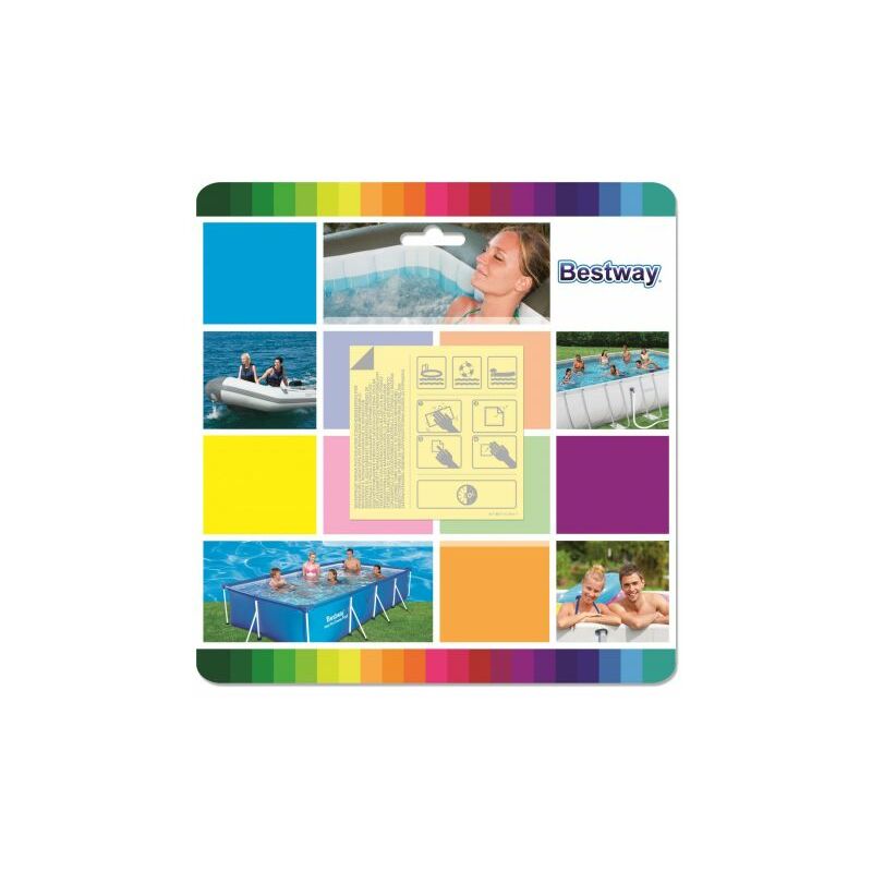 foto del prodotto toppe per riparazione piscina conf. 10 pz applicazione con acqua