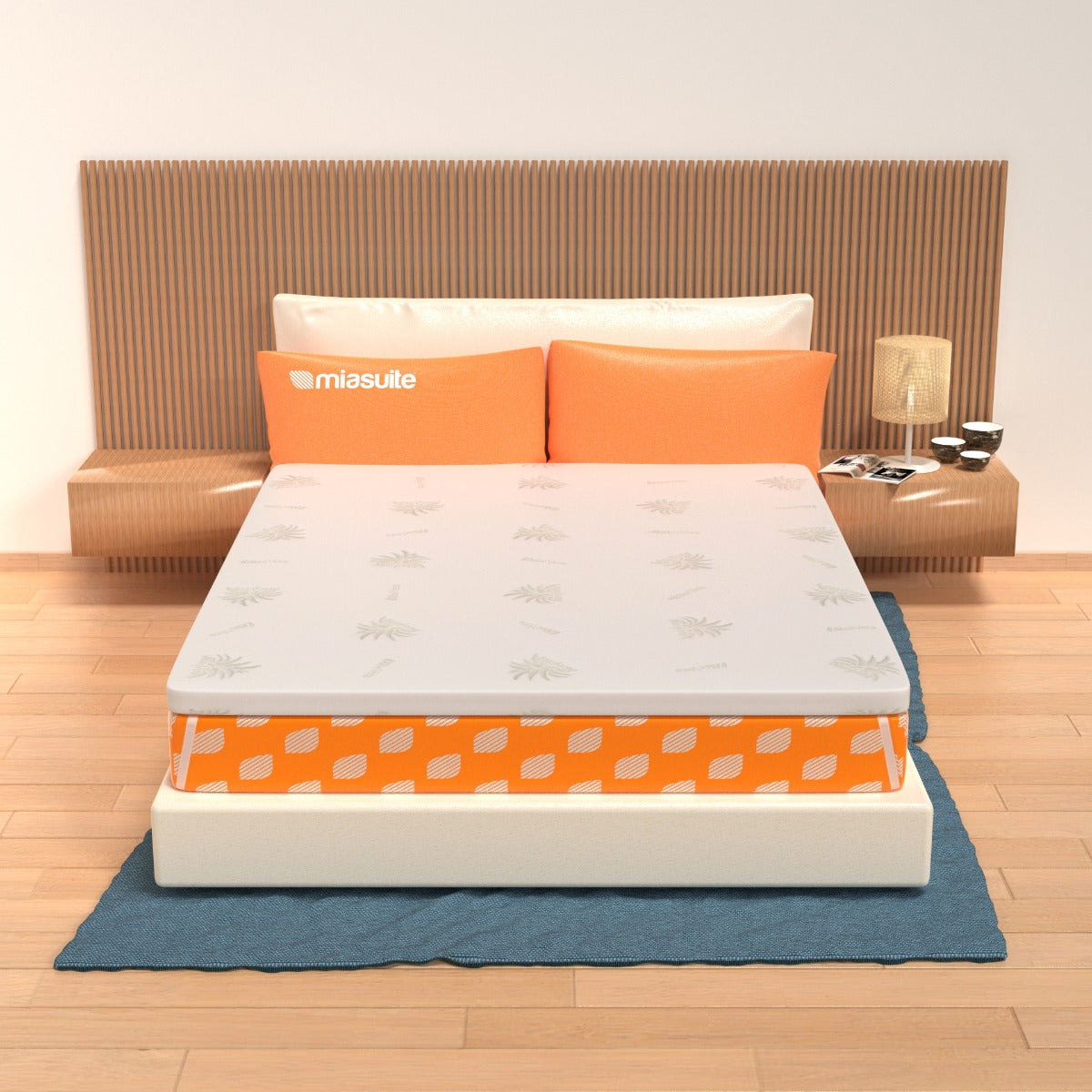 foto del prodotto topper 160x195 cm per materasso in memoryfoam alto 8 cm, sfoderabile, tessuto aloevera correttore h8