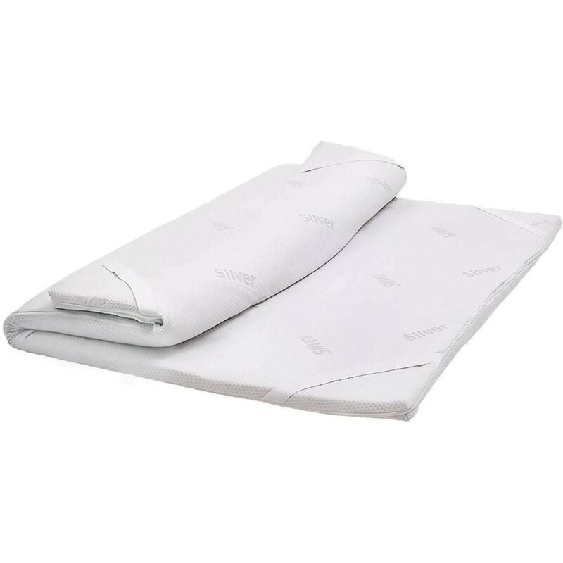 foto del prodotto topper matrimoniale franceserinnova materasso in memory foam, 100 made in italy, antiacaro, anallergico e antibatterico, cm 140x200h6, con imballo