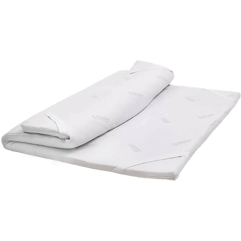 foto del prodotto toppermatrimoniale francese rinnova materasso in memory foam, 100 made in italy, antiacaro, anallergico e antibatterico, cm 140x190h5, con imballo