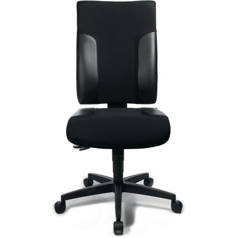foto del prodotto topstar - sedia girevole da ufficio con tecnologia sincrona nero/nero 420-540mm senza braccioli, capacità di carico 110kg