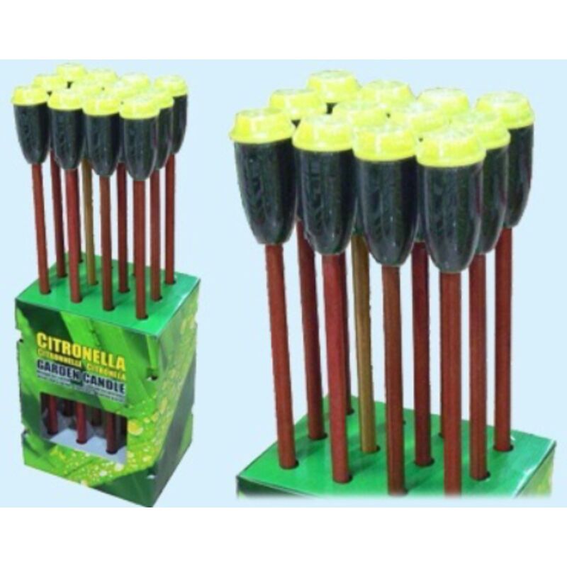 foto del prodotto torce citronella vaso ceramica 90cm