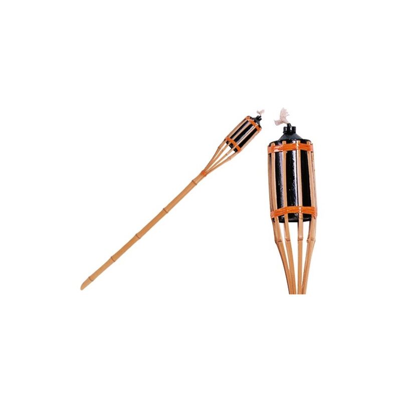 foto del prodotto torce torcia fiaccola in bamboo da terra h.100 cm arredo giardino