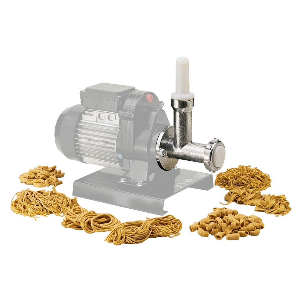 foto del prodotto torchio per pasta con 12 trafile in alluminio