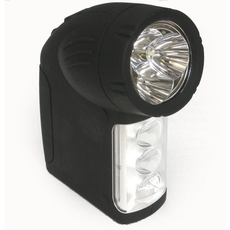 foto del prodotto torcia a 6 led con impugnatura sagomata certificazione ce, rohs