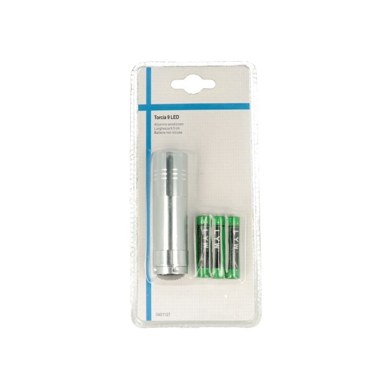 foto del prodotto torcia a 9 led