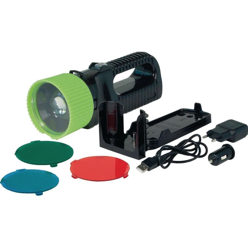 foto del prodotto torcia acculux unilux pro nero, verde