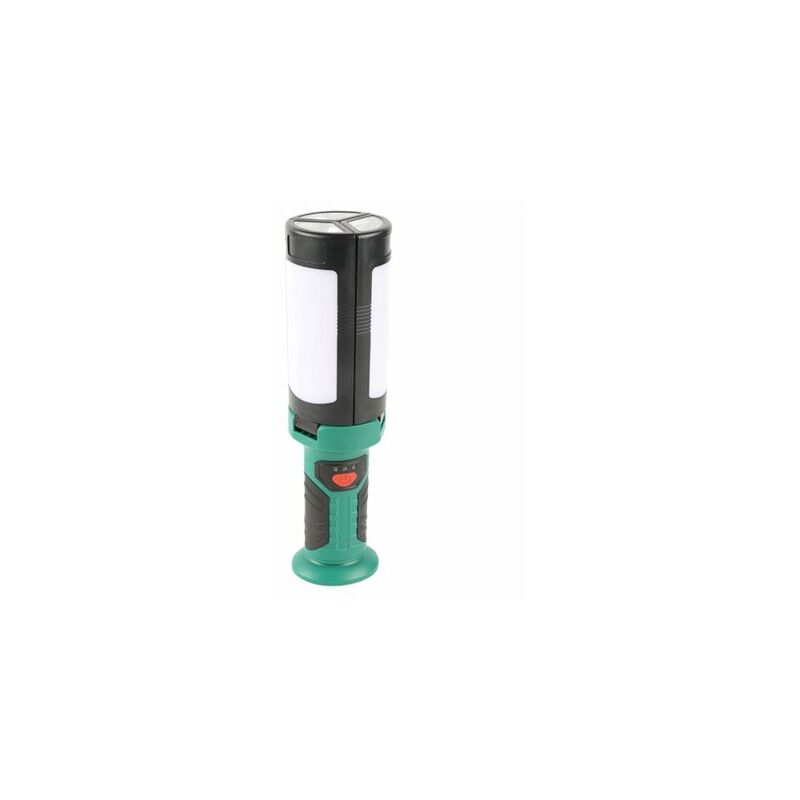 foto del prodotto torcia da lavoro a led ricaricabile tramite usb con 2 lame pieghevoli da 600 lm