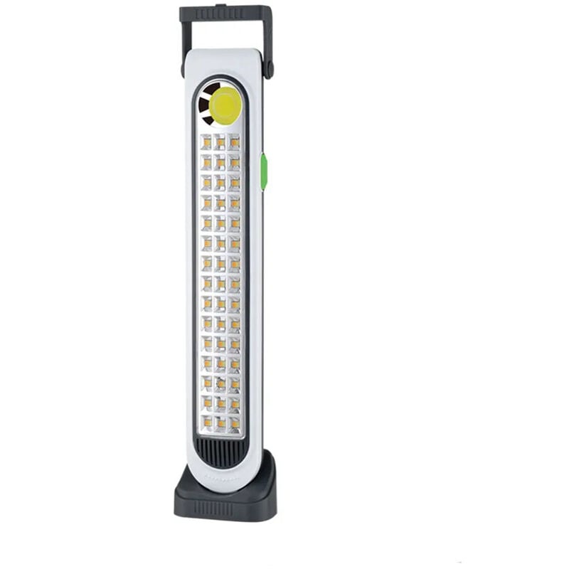 foto del prodotto torcia di emergenza ricaricabile con carica solare lampada pannello solare caricabatteria usb bianca