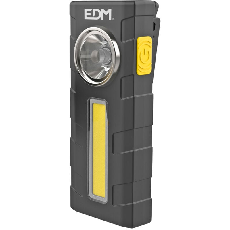 foto del prodotto torcia elettrica led pallone nero 320 lm edm
