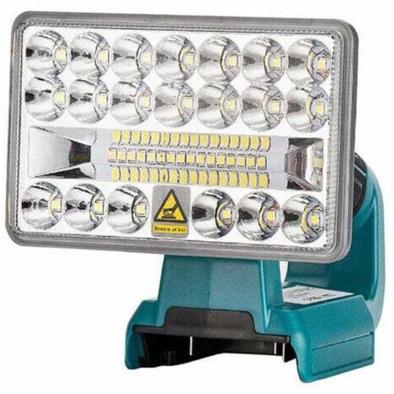 foto del prodotto torcia elettrica per esterni con usb per batteria makita 5 pollici orizzontale, batteria agli ioni di litio da 14,4 v 18 v, illuminazione per