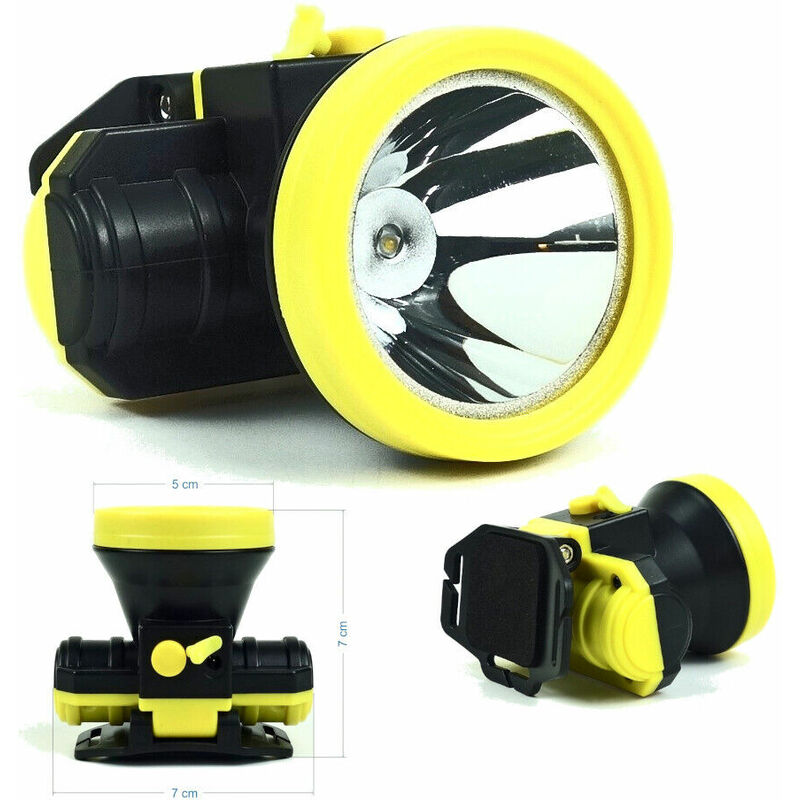 foto del prodotto torcia frontale a led ricaricabile subacquea waterproof immersioni 50mt ab z984