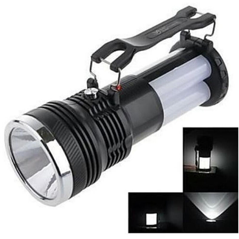 foto del prodotto torcia lampada lanterna a led smd ricaricabile energia pannello solare yj-2881t - - trade shop traesio