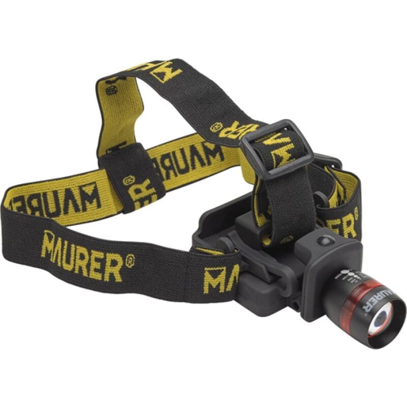foto del prodotto torcia led a batteria frontale da testa e per elmetti maurer con zoom