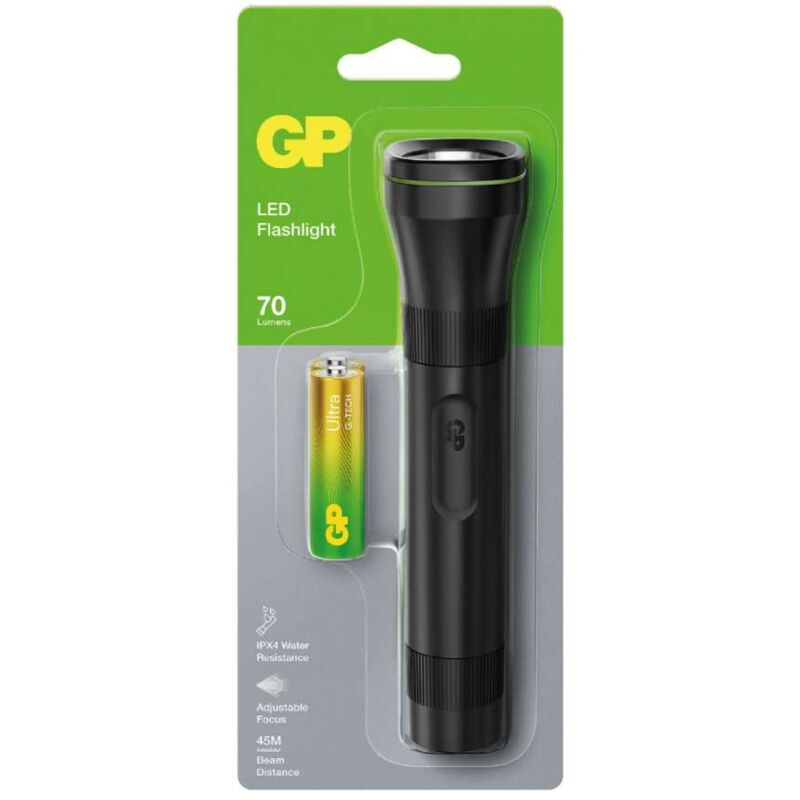 foto del prodotto torcia led c107 70lm fascio luminoso regolabile con 1 batteria mini stilo aa