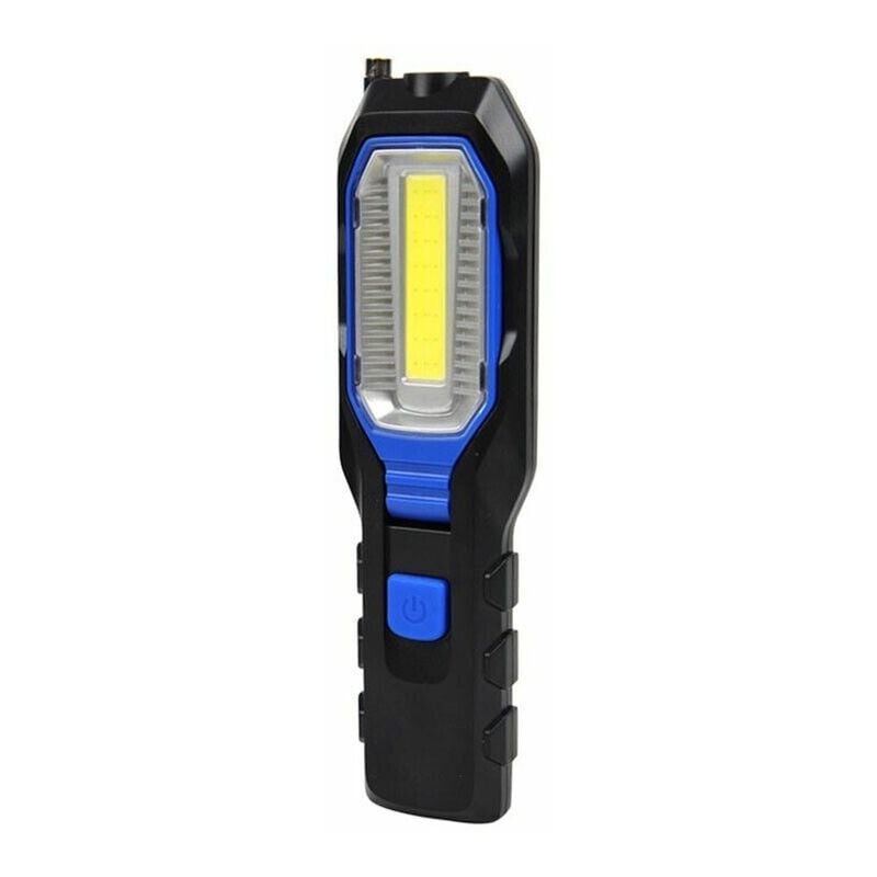 foto del prodotto torcia led cob luce bianca ricaricabile lampada da lavoro officina calamita
