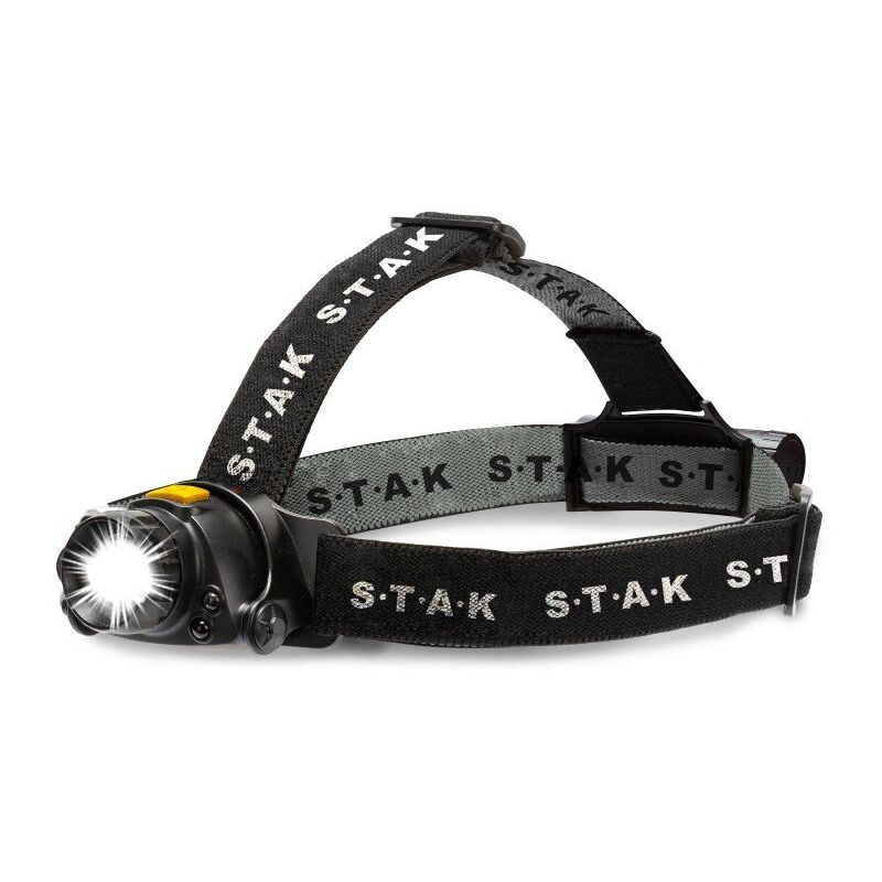 foto del prodotto torcia led frontale kaizer, 10w, 900 lumen, con zoom, autonomia 5 ore stak st201