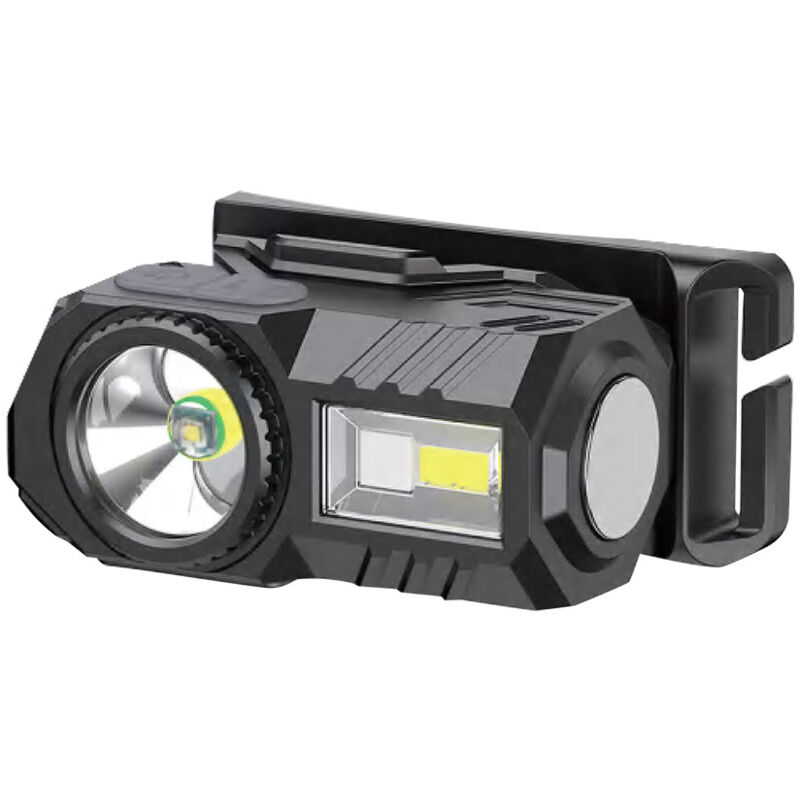 foto del prodotto torcia led frontale ricarica usb c con 6 modalit di luce 3w smd rgb 190lm ip43 v tac