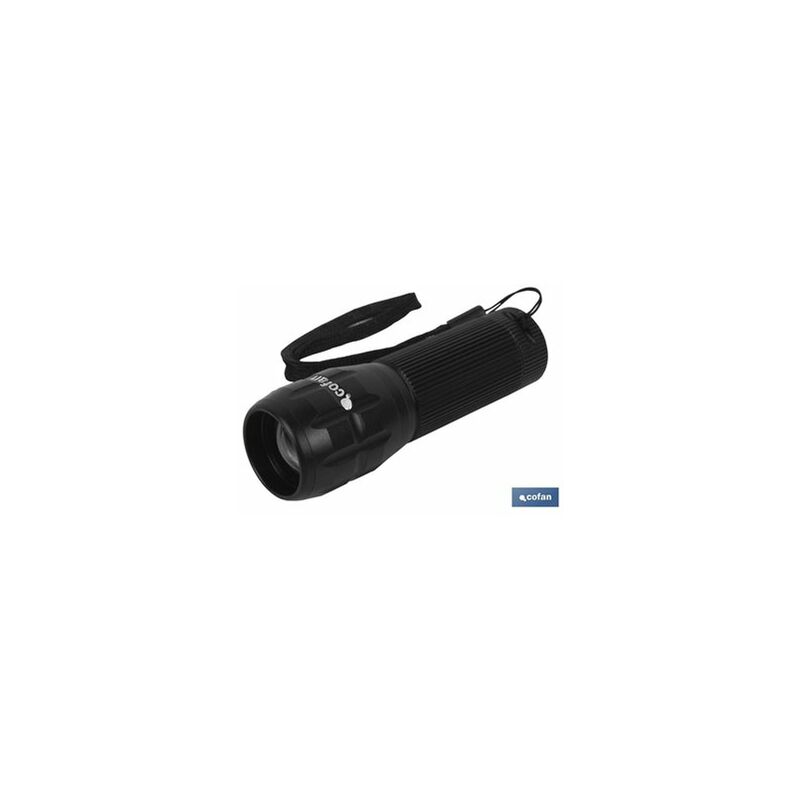 foto del prodotto torcia led in alluminio zoom led 120lm 3 x12 cm