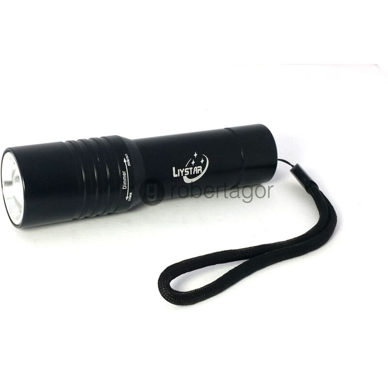 foto del prodotto torcia led luce bianca 108000 w ricaricabile waterproof supporto bici zoom faxl