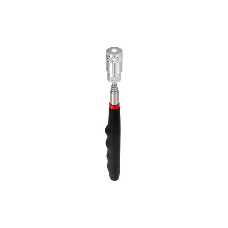foto del prodotto torcia led telescopica con magnete 3 batterie lr44 incluse molto luminosa estensibile fino a 80 cm forza di trazione magnetica 3,2 kg