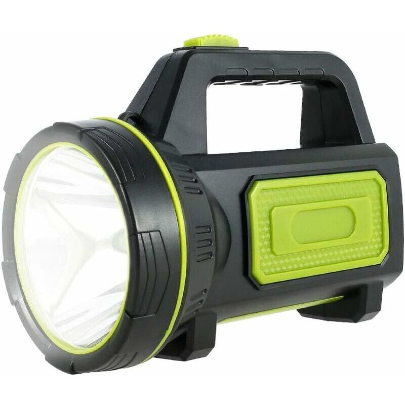 foto del prodotto torcia led ultra potente ricaricabile tramite usb, 135000 lumen, 6000 mah, con luce laterale, torcia impermeabile ad alta potenza per emergenze,