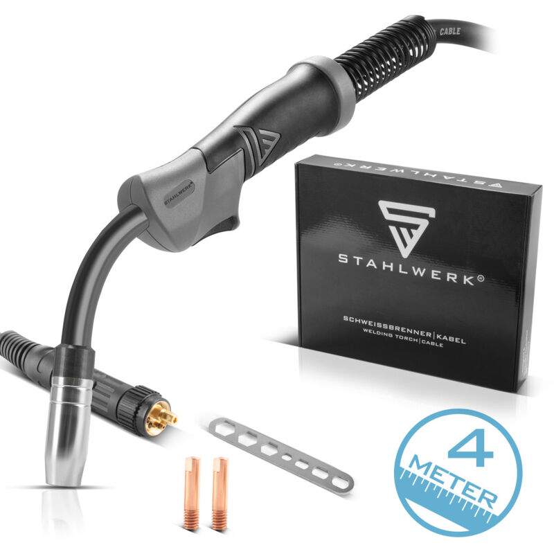 foto del prodotto torcia per saldatura ak15 mb15 pacchetto tubi da 4 m per saldatrici mig mag - stahlwerk