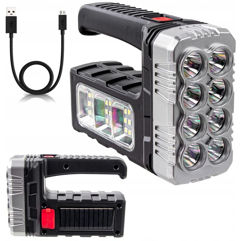 foto del prodotto torcia solare a led xl searchlight powerbank usb