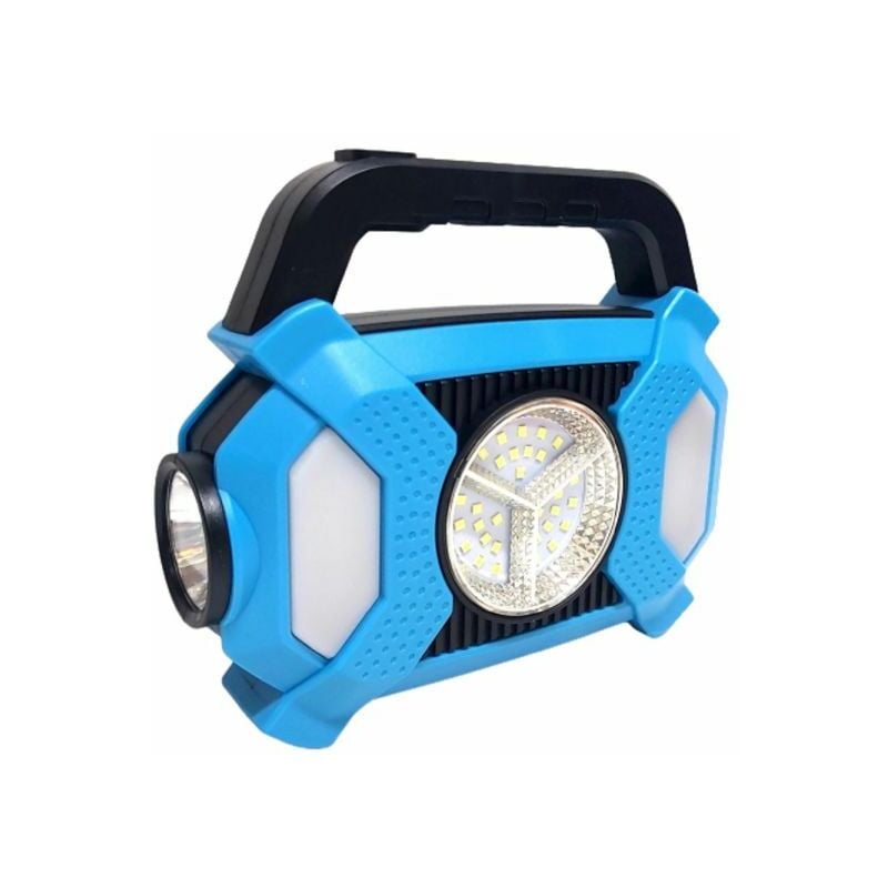 foto del prodotto torcia solare power bank lampada 20 watt portatile ricaricabile luce usb