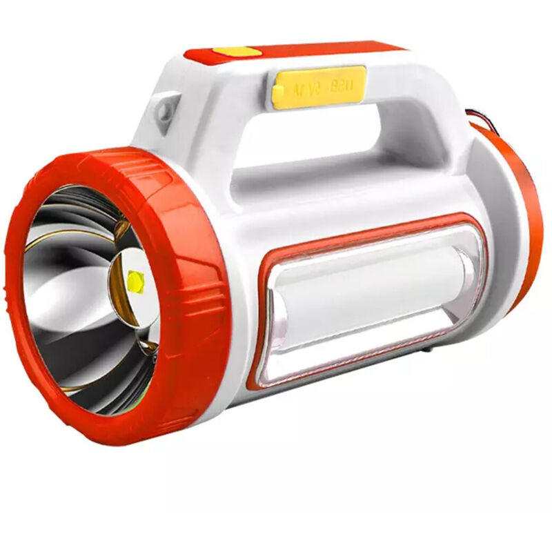 foto del prodotto torcia solare ricaricabile usb a led multifunzione con luce laterale portatile trade shop traesio